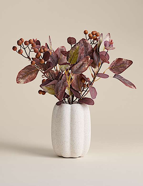 Artificial Autumnal Arrangement in Ceramic Pot - DK