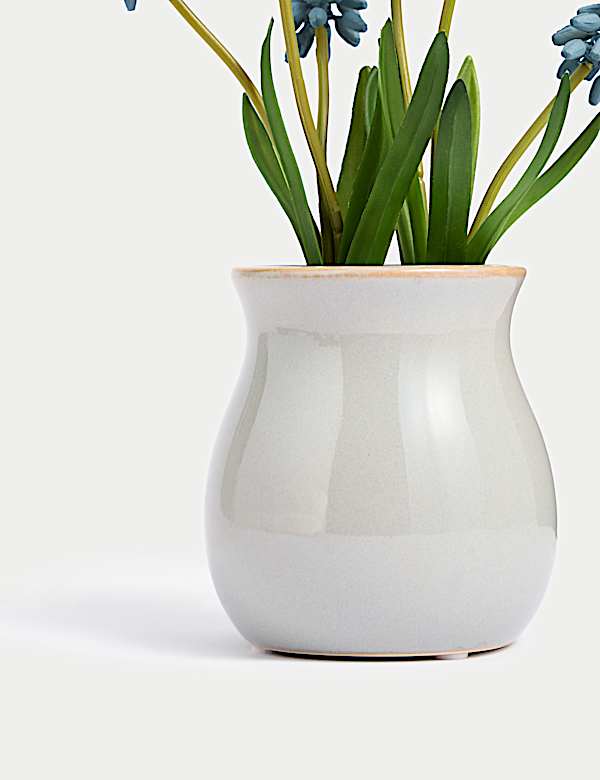 Κεραμική γλάστρα με τεχνητό υάκινθο - GR