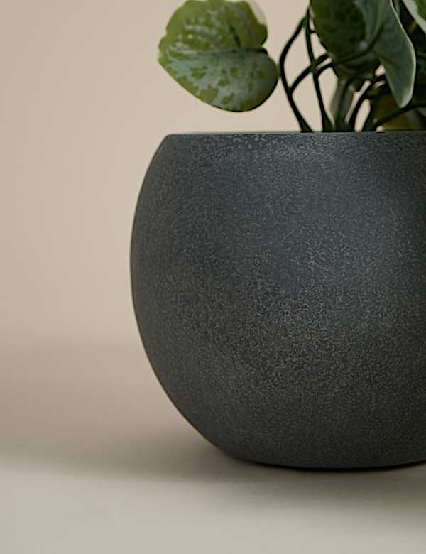 Eucalyptus artificiel dans un pot en céramique - CA