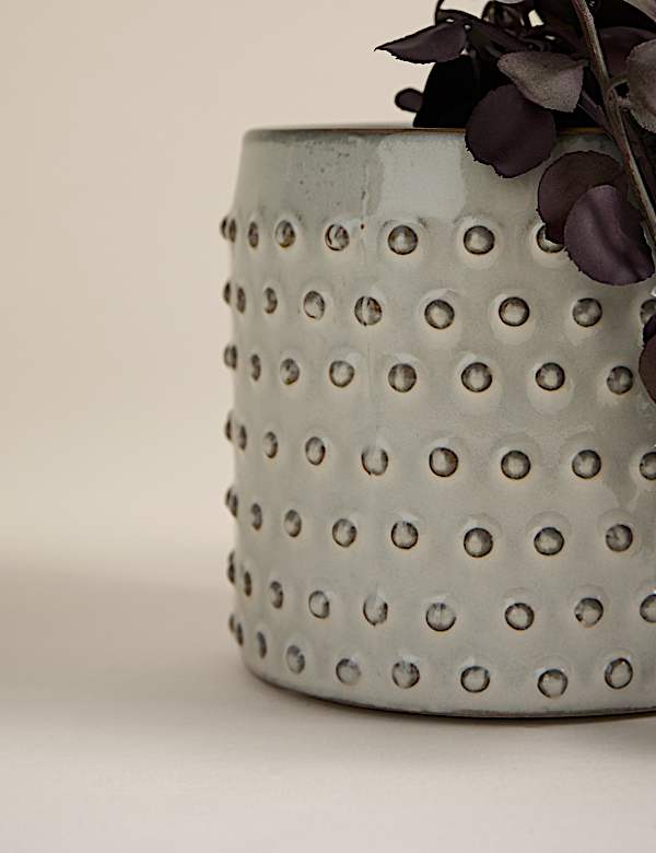 צמח שעוונית מלאכותי בעציץ קרמיקה - IL