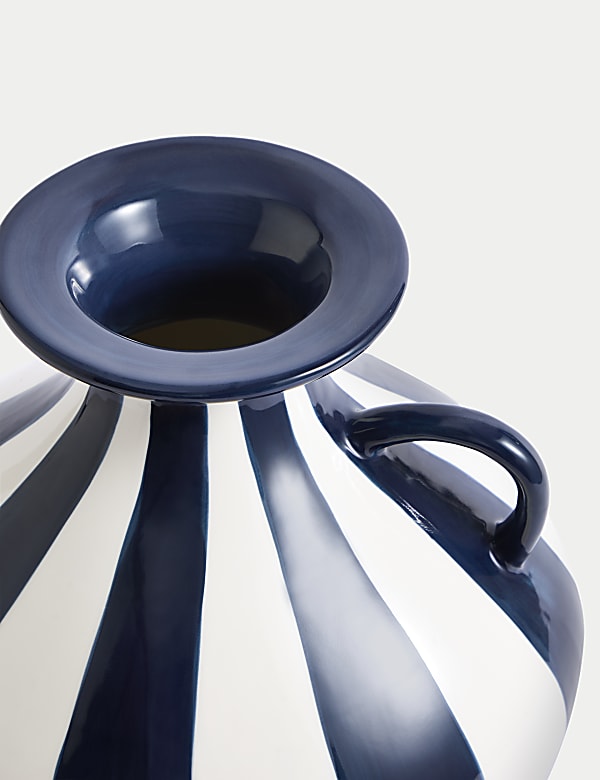 Striped Ceramic Vase - BE