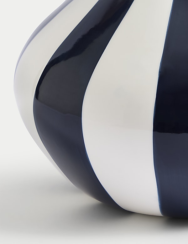 Striped Ceramic Vase - BE