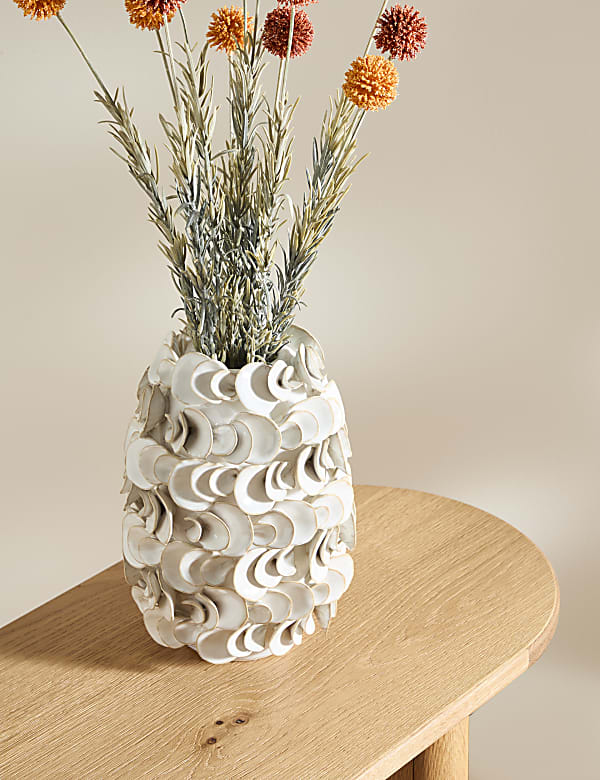 Layered Petal Ceramic Vase - VN