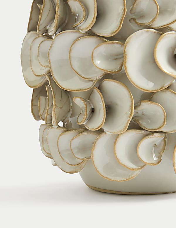 Layered Petal Ceramic Vase - GR