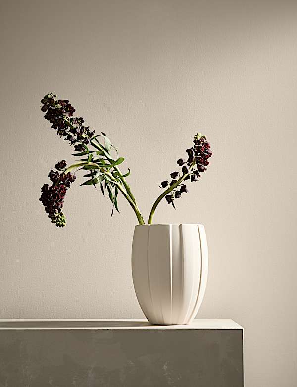 Wazon ceramiczny w szerokie pasy - PL