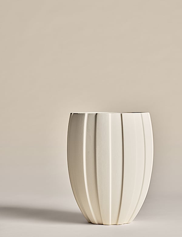 Wide Stripe Ceramic Vase - LU