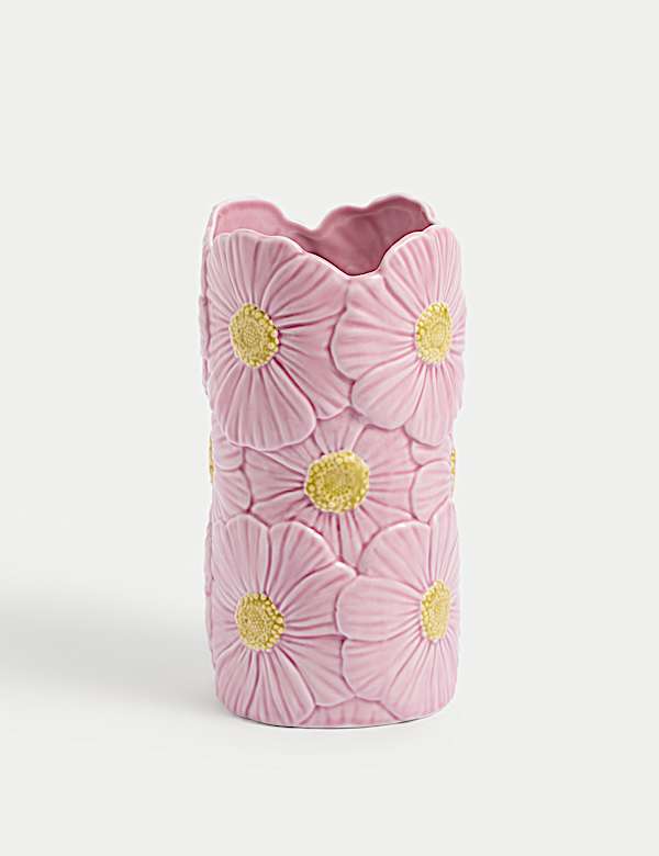 Daisy Ceramic Cylinder Vase - VN