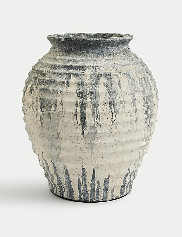 Διακοσμητικό βάζο με ανάγλυφη υφή - GR