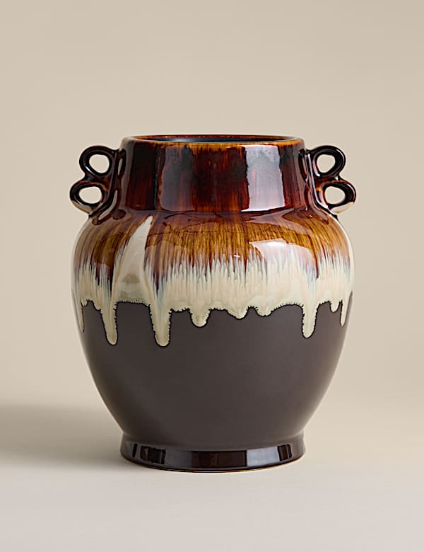 Grand vase en céramique avec finition réactive - CA