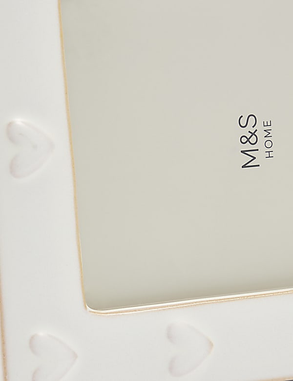 Κεραμική κορνίζα με καρδιές 10 x 15 εκ. - GR