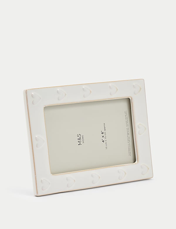 Κεραμική κορνίζα με καρδιές 10 x 15 εκ. - GR