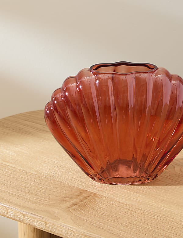Shell Glass Vase - GR