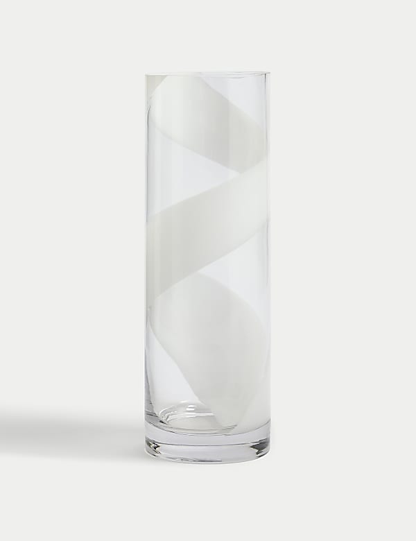 Swirl Glass Cylinder Vase - VN
