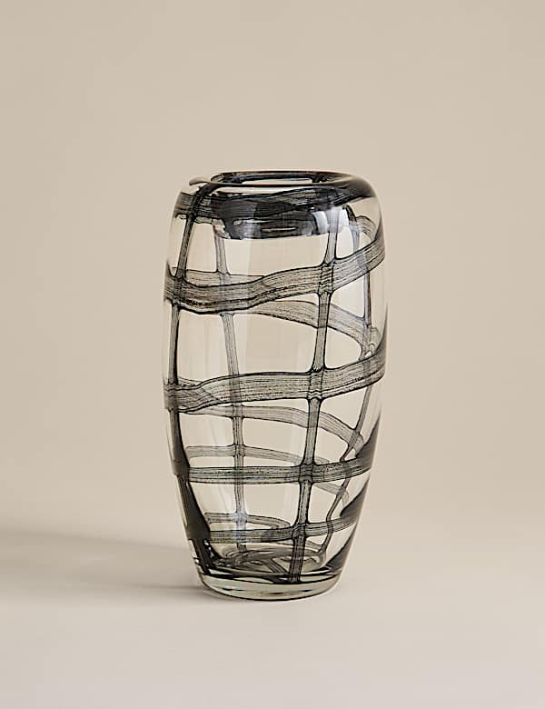 Medium Check Glass Vase  - AU