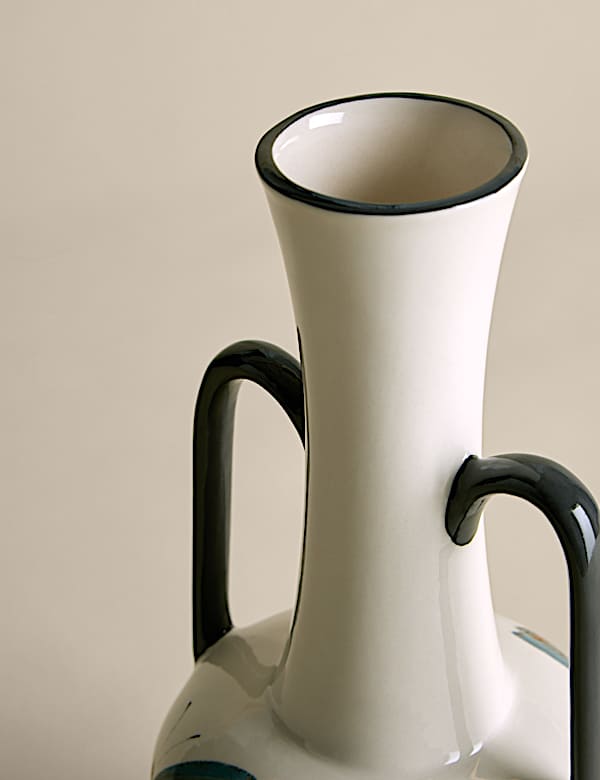 Handled Ceramic Vase - LT