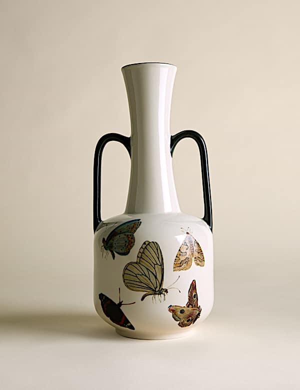 Handled Ceramic Vase - LT