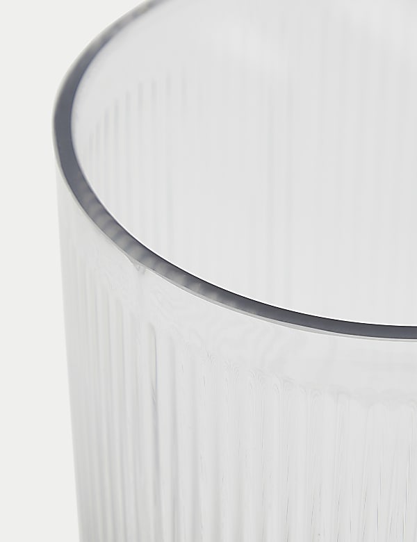 Glass Ribbed Vase - AU