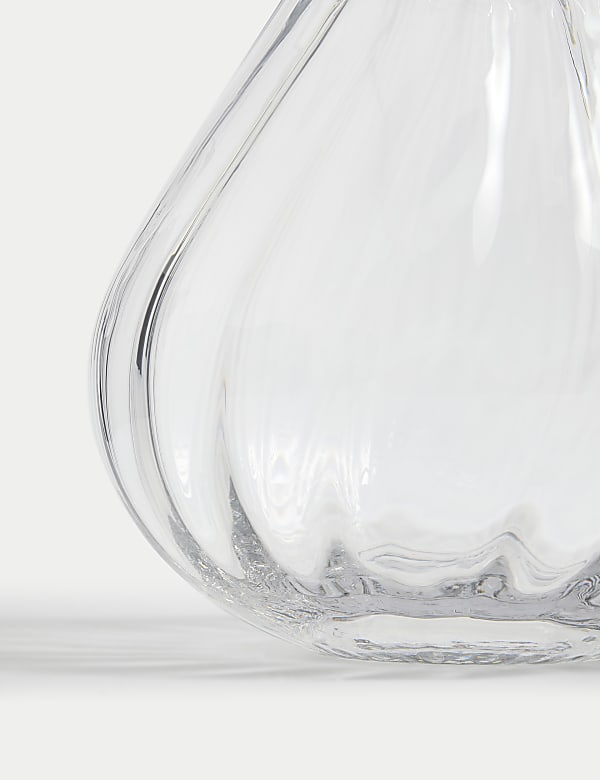 Fluted Glass Bouquet Vase - FR