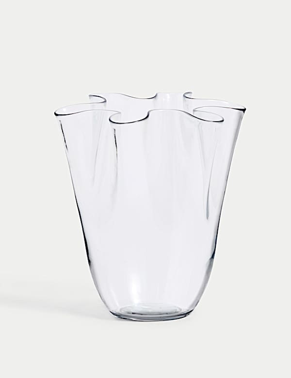 Medium Glass Handkerchief Vase - JO