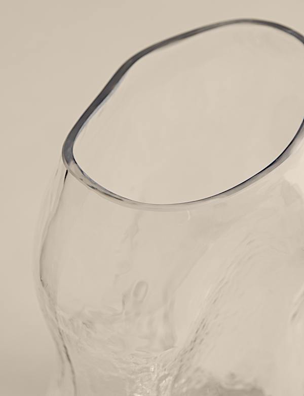 Mottled Twist Glass Vase - AL