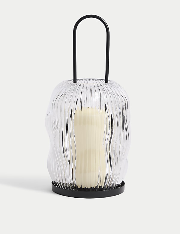 Lanterne en verre strié - CH