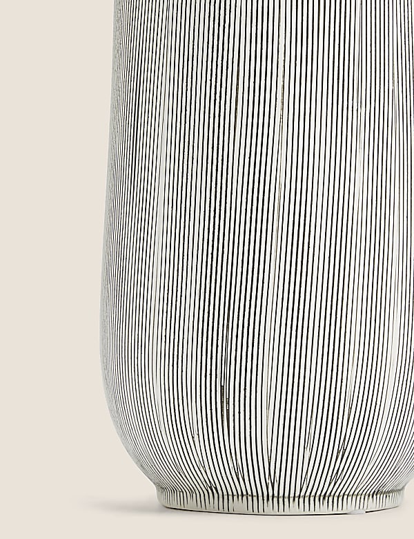 Large Linear Striped Vase