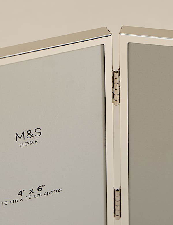 Dreifach-Bilderrahmen aus Metall, 10 × 15 cm - AT