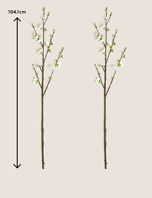 Set of 2 Artificial Blossom Single Stems
