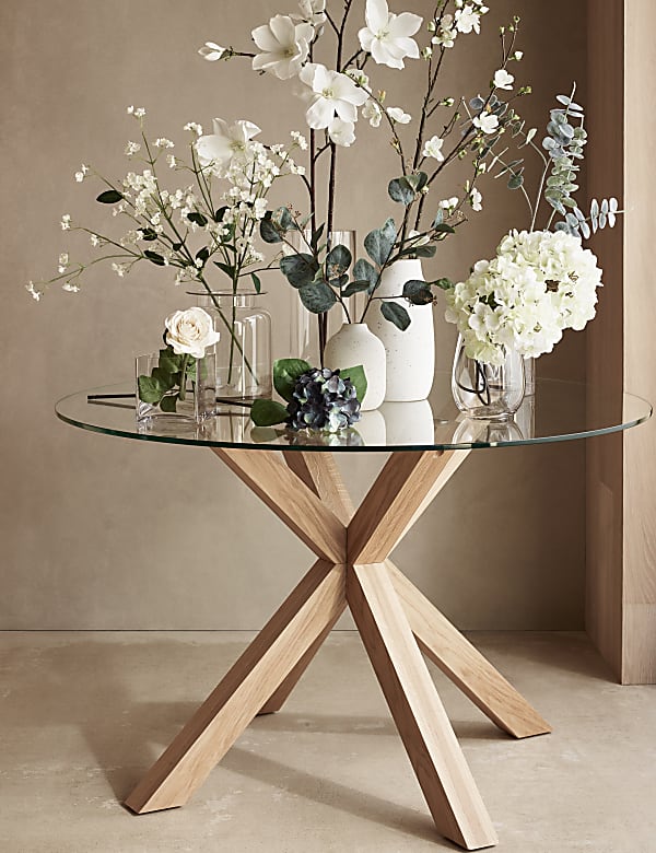 Set of 3 Artificial Hydrangea Single Stems