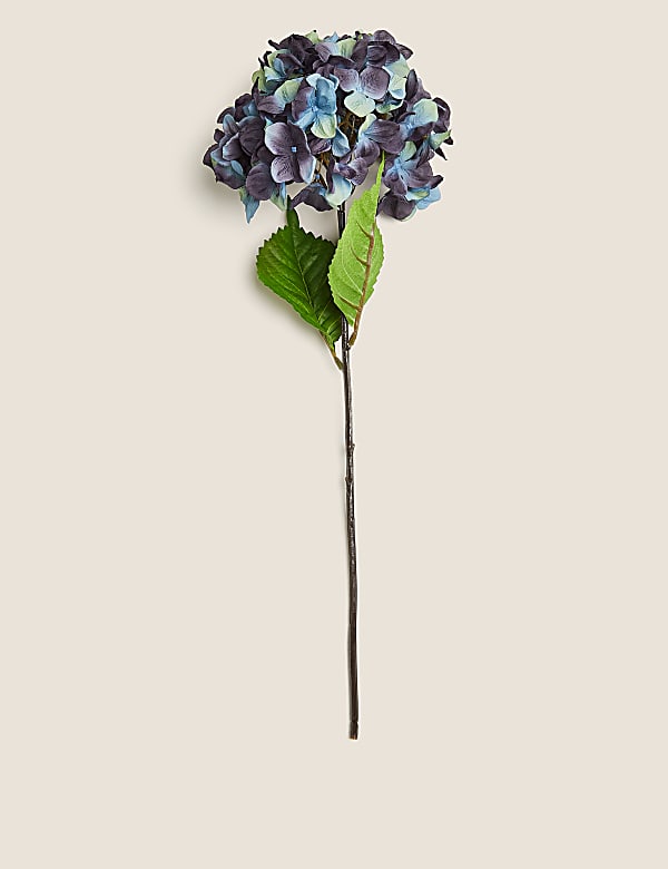 Set of 2 Artificial Hydrangeas Single Stems
