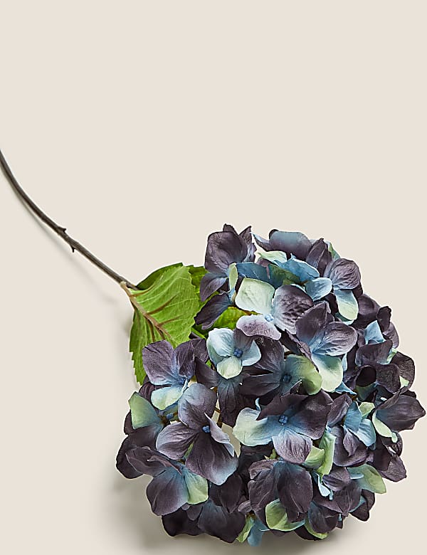 Set of 2 Artificial Hydrangeas Single Stems