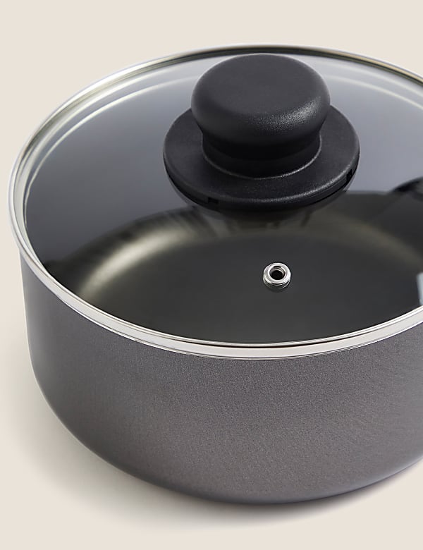 Juego de 3 cazos antiadherentes de aluminio para el día a día - ES