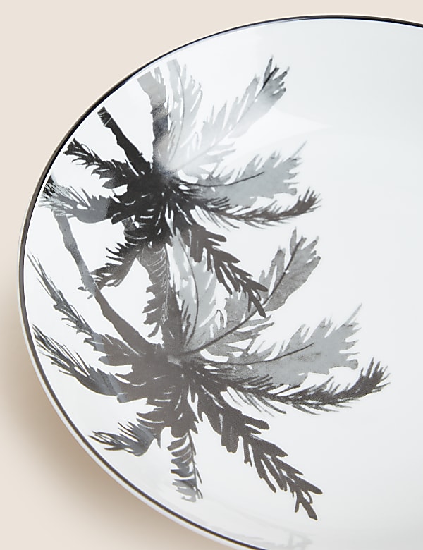 Set of 4 Palm Pasta Bowls