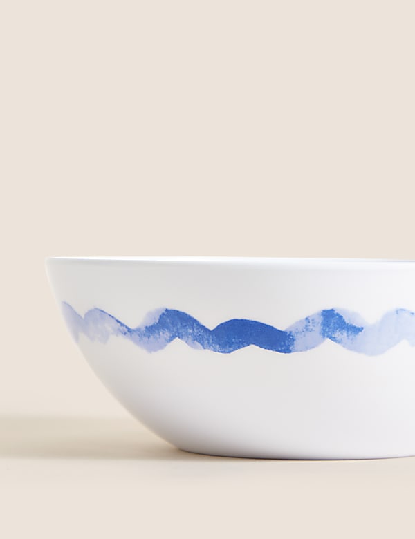 Set Of 4 Summer Fruits Picnic Cereal Bowls