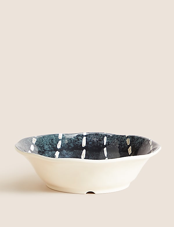 Set Of 4 Abstract Watercolour Picnic Pasta Bowls