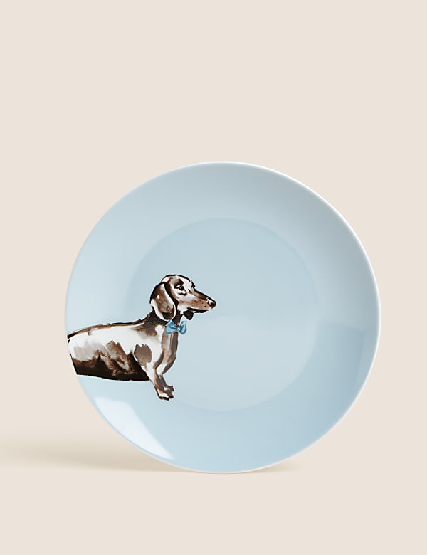 12 Piece Dachshund Dinner Set