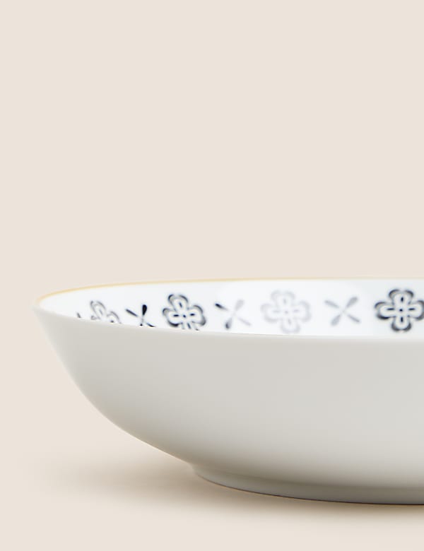 Set of 4 Tile Pasta Bowls
