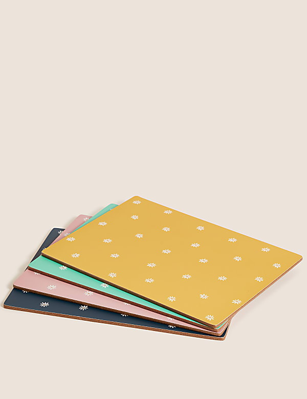 Set of 4 Daisy Placemats & 4 Coasters