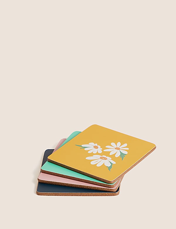 Set of 4 Daisy Placemats & 4 Coasters