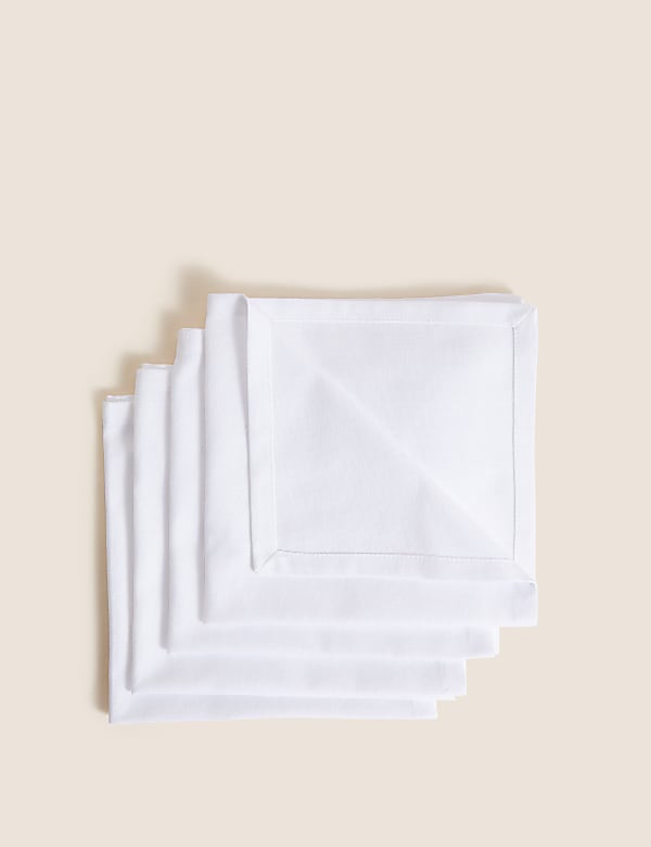 Set of 4 Cotton with Linen Napkins - NZ