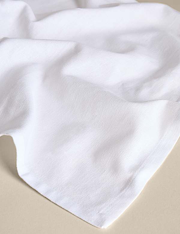 Sada 4 ubrousků z bavlny a lnu - CZ