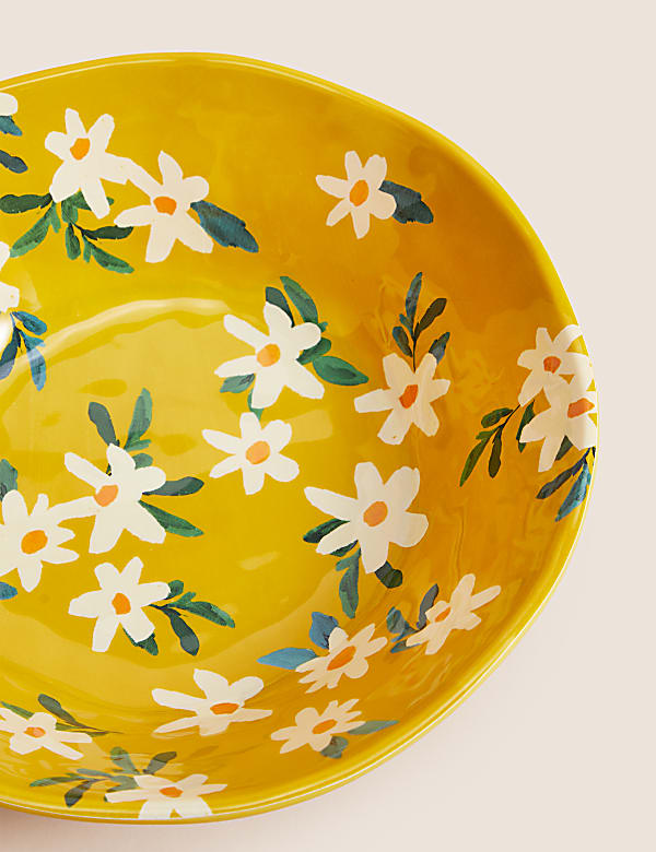 Expressive Floral Picnic Salad Bowl