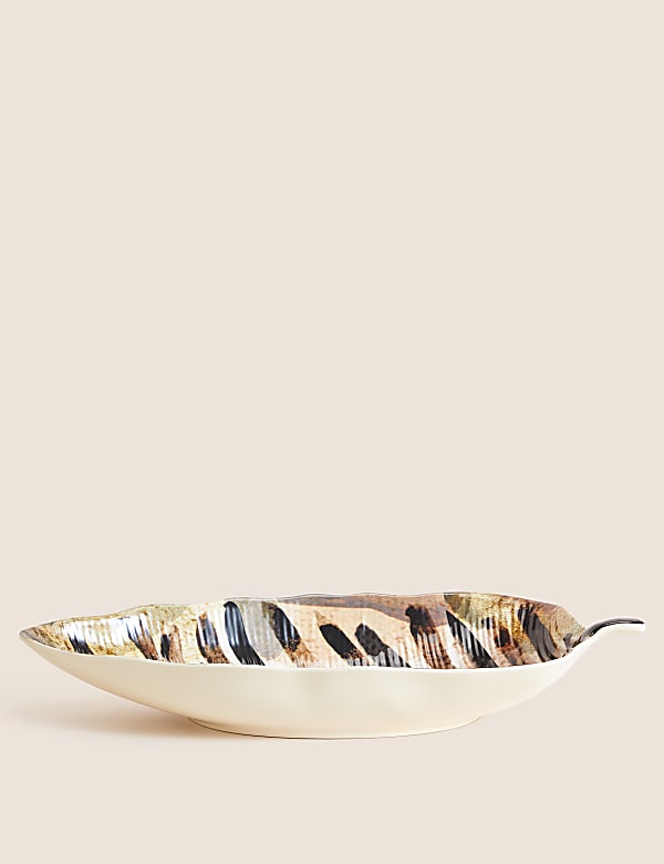 Abstract Watercolour Leaf Picnic Platter - GR