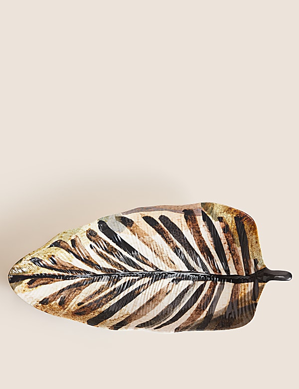 Abstract Watercolour Leaf Picnic Platter