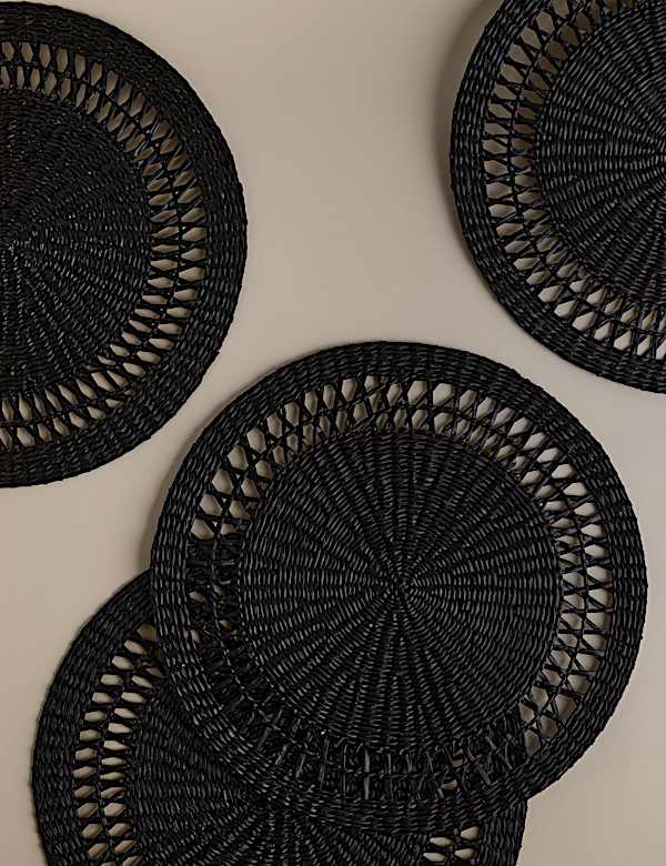 Lot de 4 sets de table à motif algues - FR