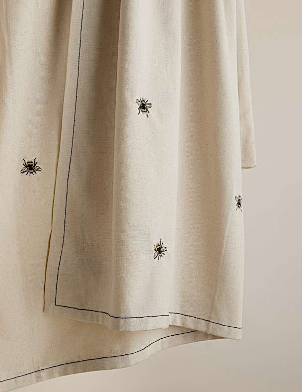 Pure Cotton Bee Embroidered Tablecloth - JE