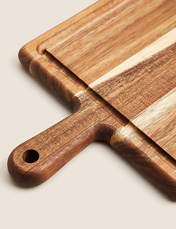 Acacia Chopping Board with Handle - GR