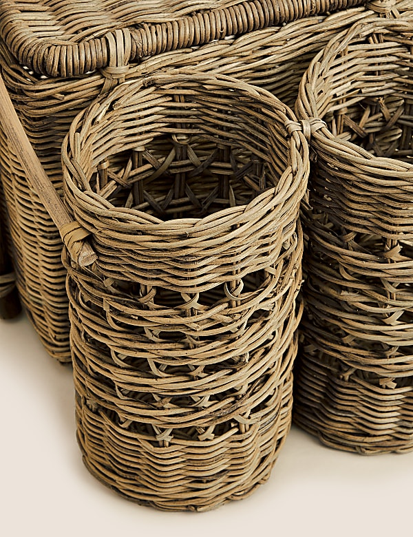 Rattan Picnic Hamper - GR