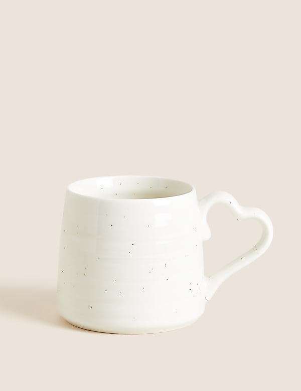 Heart Handle Speckle Mug - HR