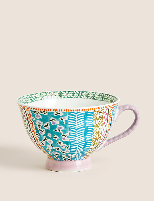 Pansy Footed Mug - ID